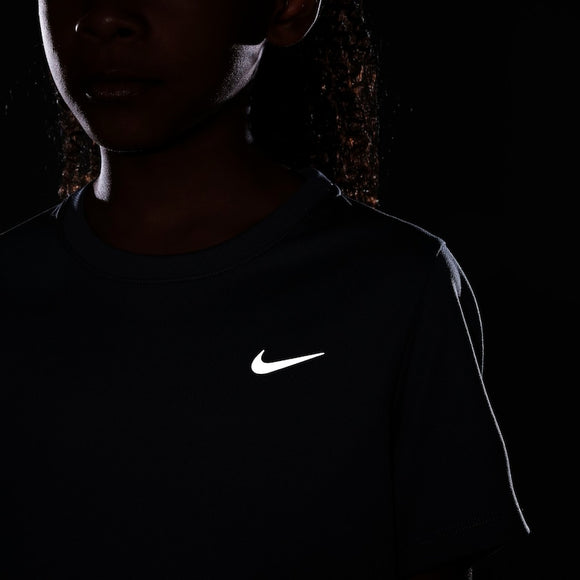 NIKE DRIFIT MILER FD0237-084 TOP SHORT SLEEVE TRAINING (YG)