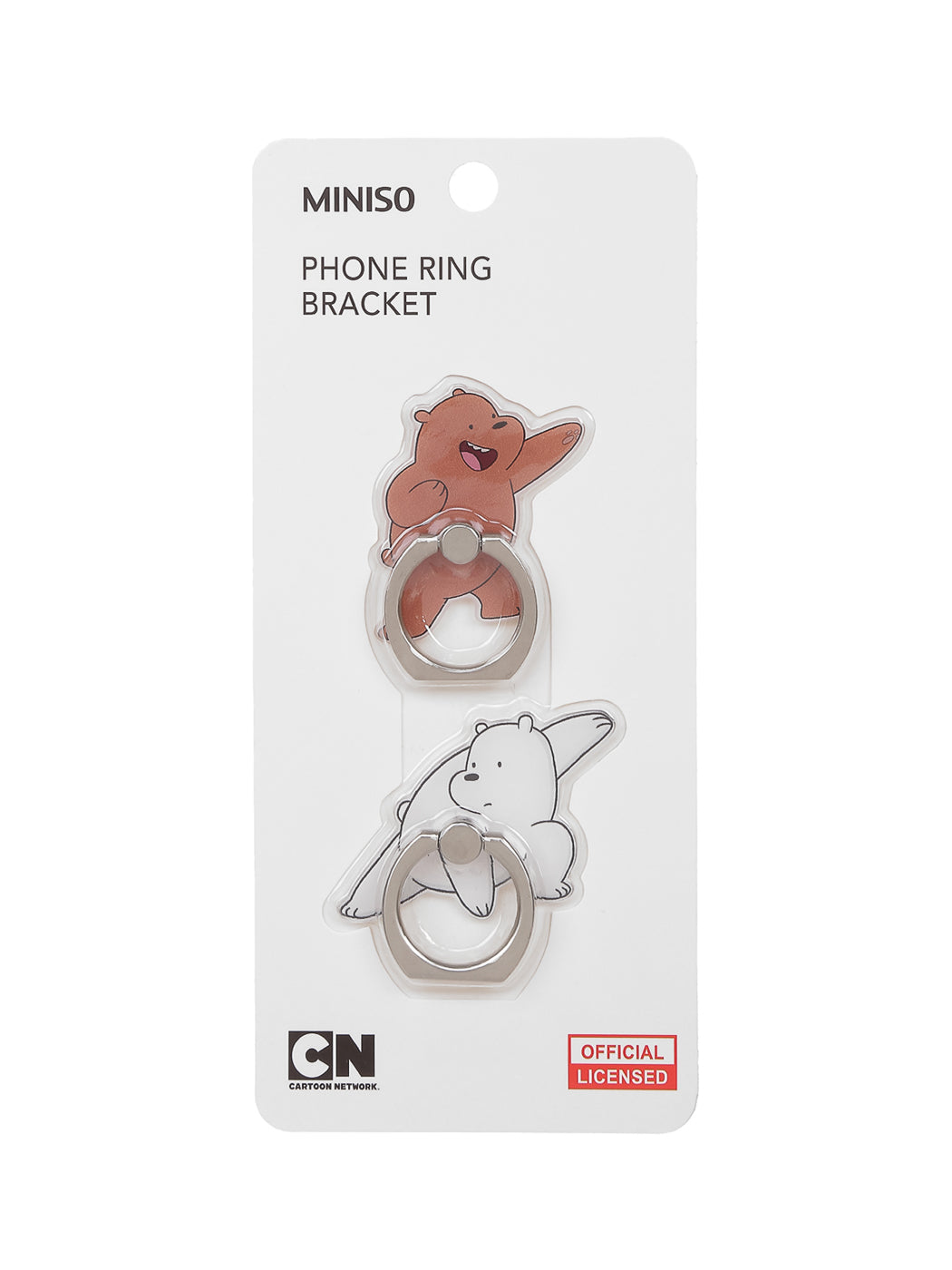 MINISO WE BARE BEARS RING BRACKET 2 PACK 0500019671 ELECTRONICS & ELECTRICAL APPLIANCES