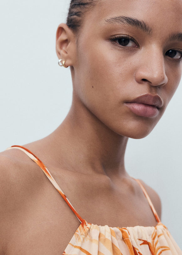 MANGO PALM 17002543-30 MANGO WOMEN DRESS FULL LENGTH