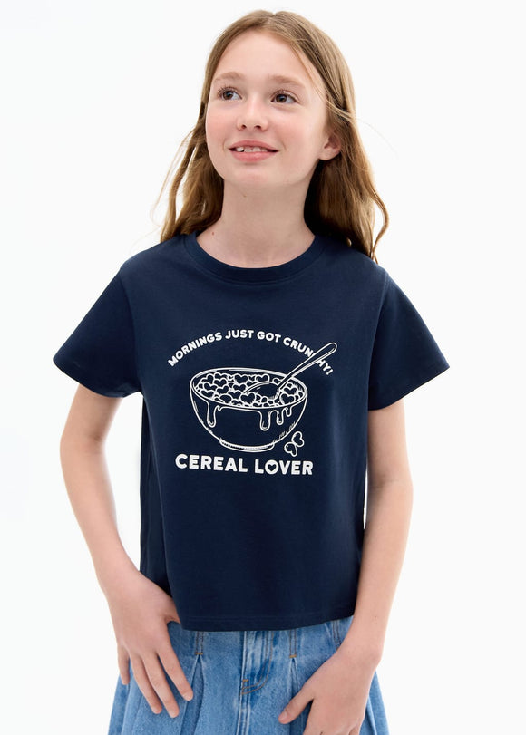 MANGO CEREAL 17003293-56 MANGO KIDS GIRL T-SHIRT SHORT SLEEVE