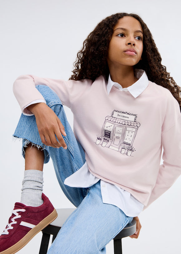 MANGO SHOP 17006346-68 MANGO KIDS GIRL T-SHIRT LONG SLEEVE