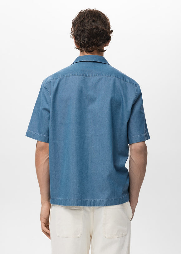 MANGO CHAMBREH-H 17006742-54 MANGO MAN SHIRT SHORT SLEEVE