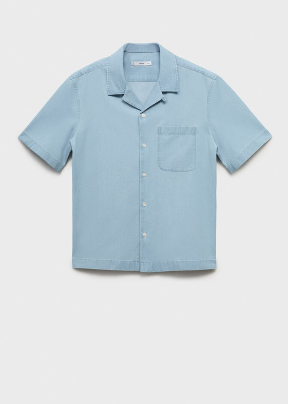 MANGO CHAMBREH-H 17006742-TC MANGO MAN SHIRT SHORT SLEEVE