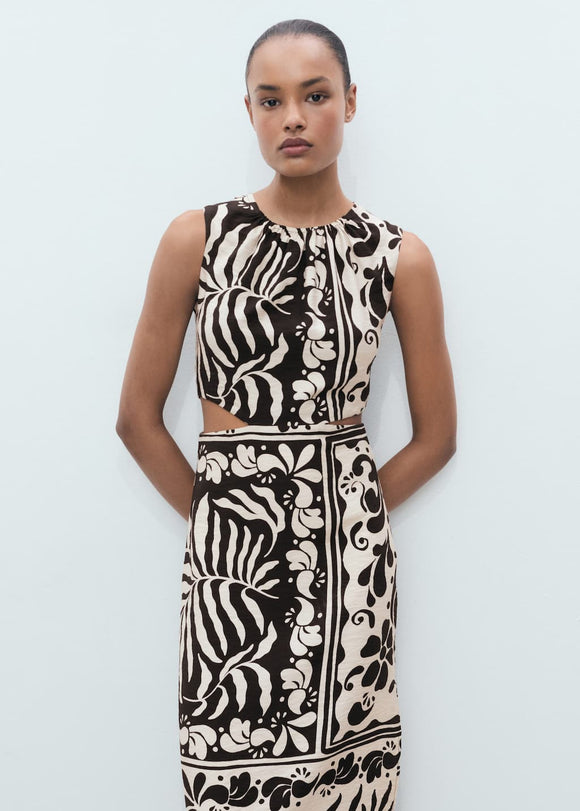 MANGO OLIMPIO 17011166-99 MANGO WOMEN DRESS FULL LENGTH