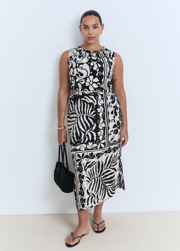 MANGO OLIMPIO 17011166-99 MANGO WOMEN DRESS FULL LENGTH