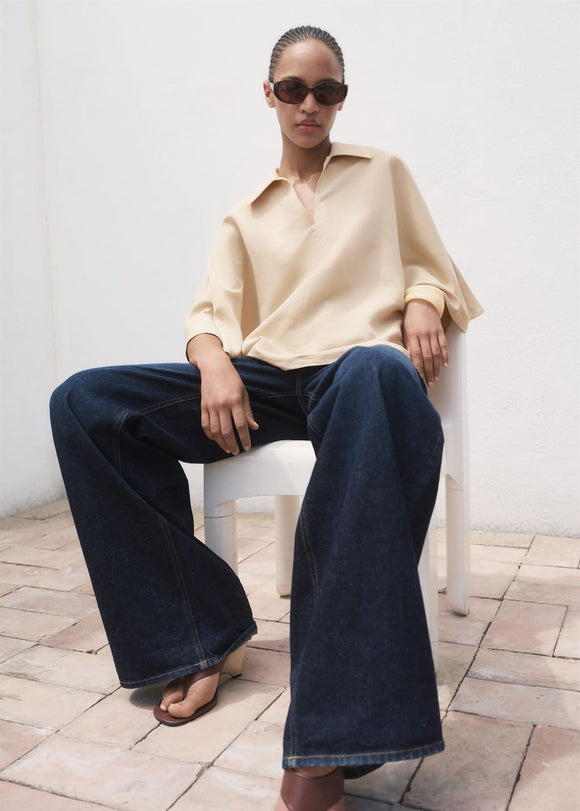 MANGO MOMO-A 17014091-07 MANGO WOMEN SHIRT SHORT SLEEVE