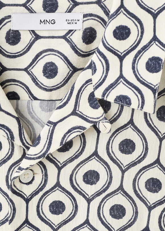 MANGO BEECH-H 17016741-56 MANGO MAN SHIRT SHORT SLEEVE