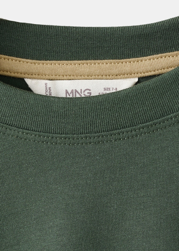 MANGO BEYOND 17017776-39 MANGO KIDS BOY T-SHIRT LONG SLEEVE