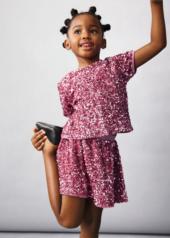 MANGO PINKSET 17019100-85 MANGO KIDS BABY GIRL T-SHIRT SHORT SLEEVE