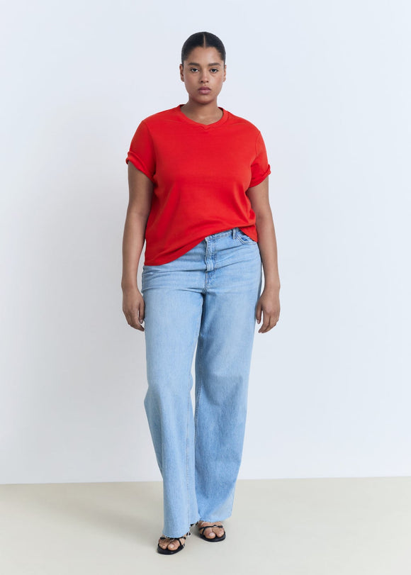 MANGO RITAPI 17021198-70 MANGO WOMEN T-SHIRT SHORT SLEEVE