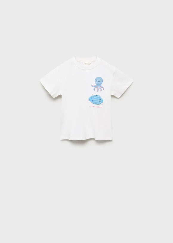 MANGO PULPO 17021205-01 MANGO KIDS BABY BOY T-SHIRT SHORT SLEEVE