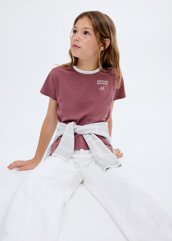 MANGO CONTRAST 17023284-75 MANGO KIDS GIRL T-SHIRT SHORT SLEEVE