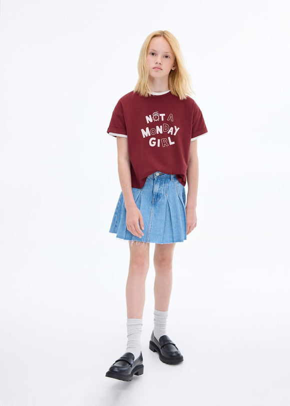 MANGO MONDAY 17023296-76 MANGO KIDS GIRL T-SHIRT SHORT SLEEVE
