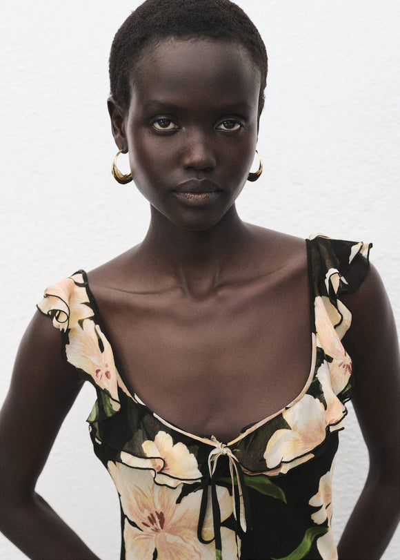 MANGO SALTY 17024093-99 MANGO WOMEN DRESS FULL LENGTH