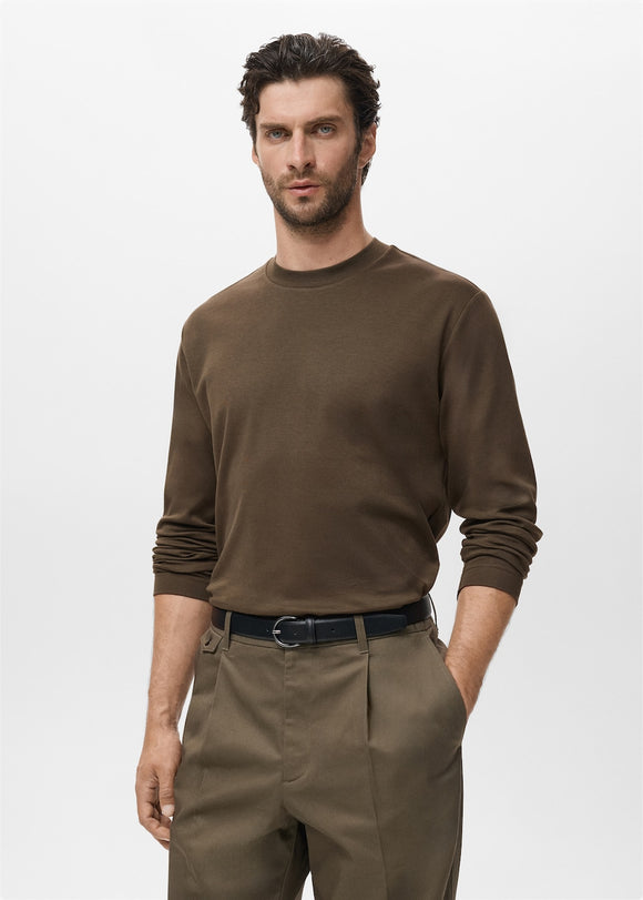 MANGO GARETH 17025979-36 MANGO MAN T-SHIRT LONG SLEEVE