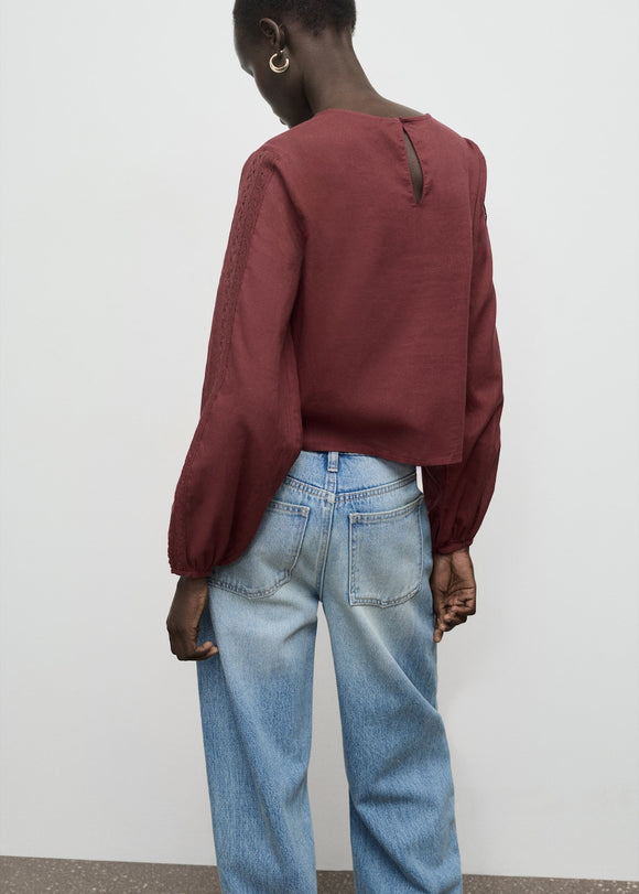 MANGO PEONY 17027806-78 MANGO WOMEN BLOUSE