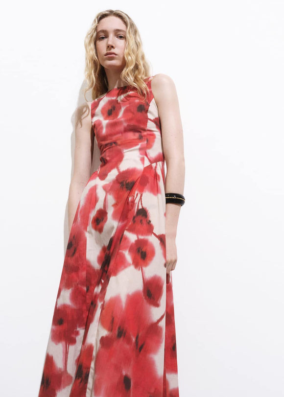 MANGO AQUARE 17031287-05 MANGO WOMEN DRESS FULL LENGTH