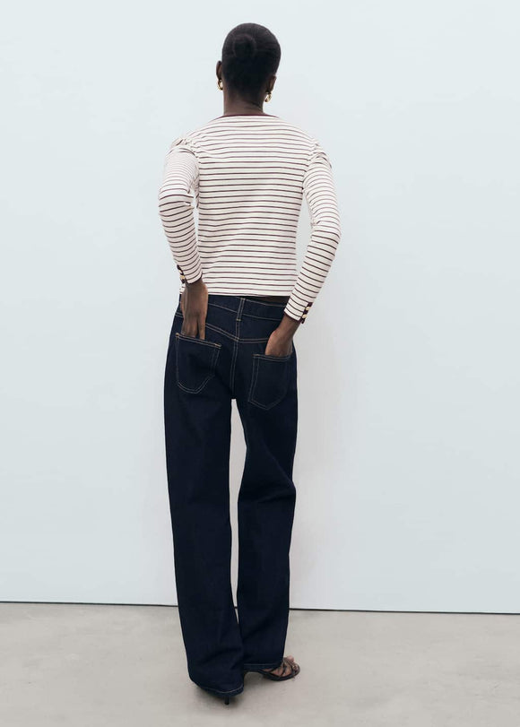 MANGO PORTA 17034085-78 MANGO WOMEN T-SHIRT LONG SLEEVE