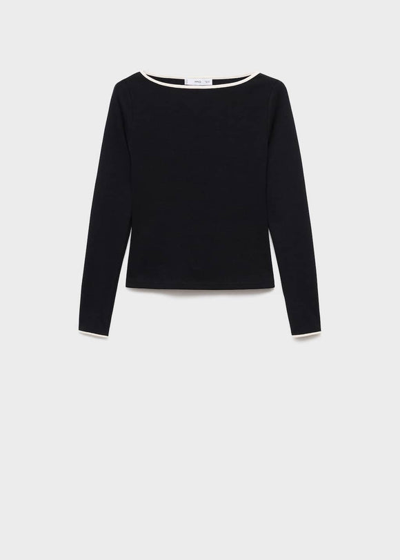 MANGO PORTA 17034085-99 MANGO WOMEN T-SHIRT LONG SLEEVE