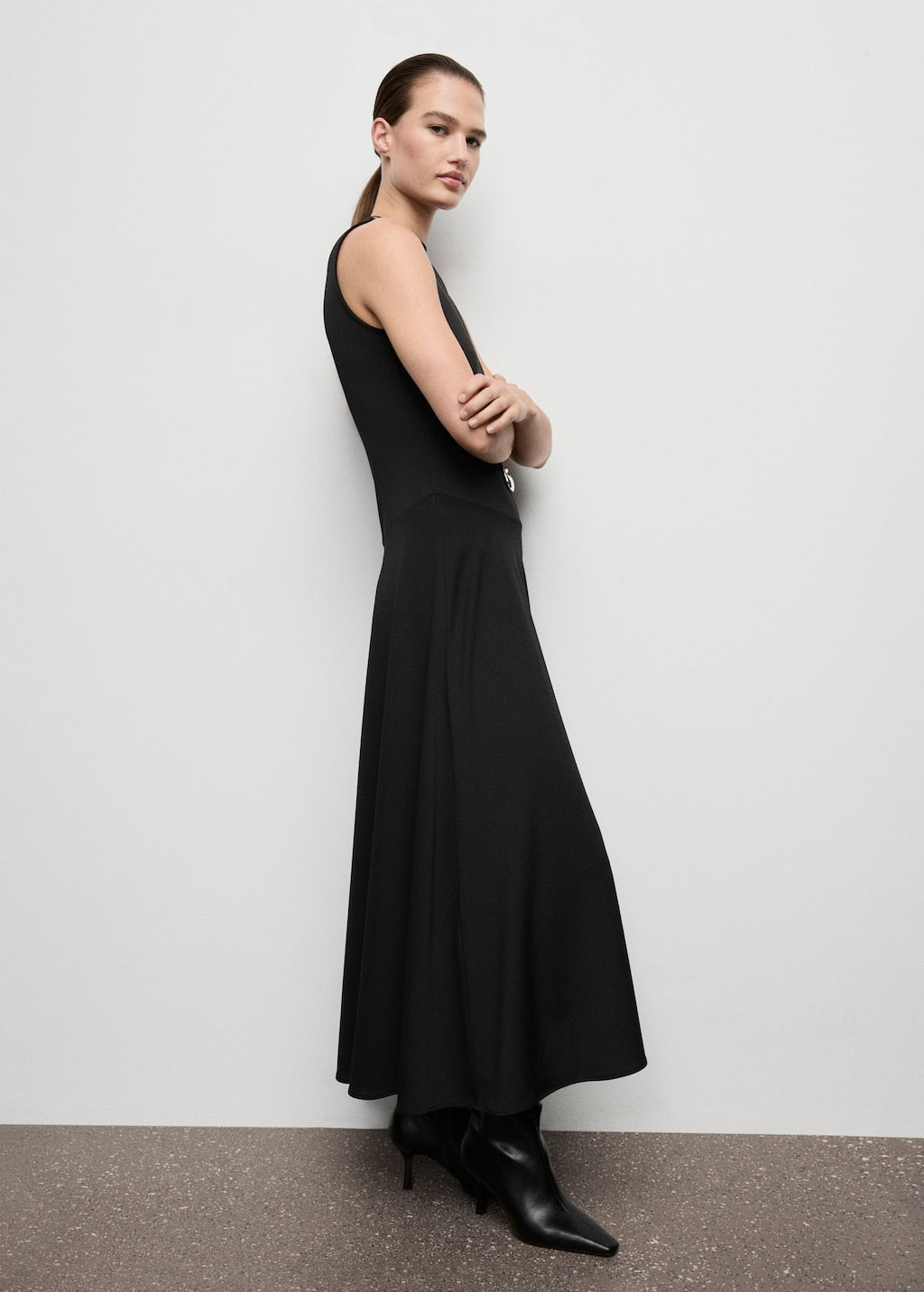 MANGO XCREPO 17037806-99 MANGO WOMEN DRESS FULL LENGTH