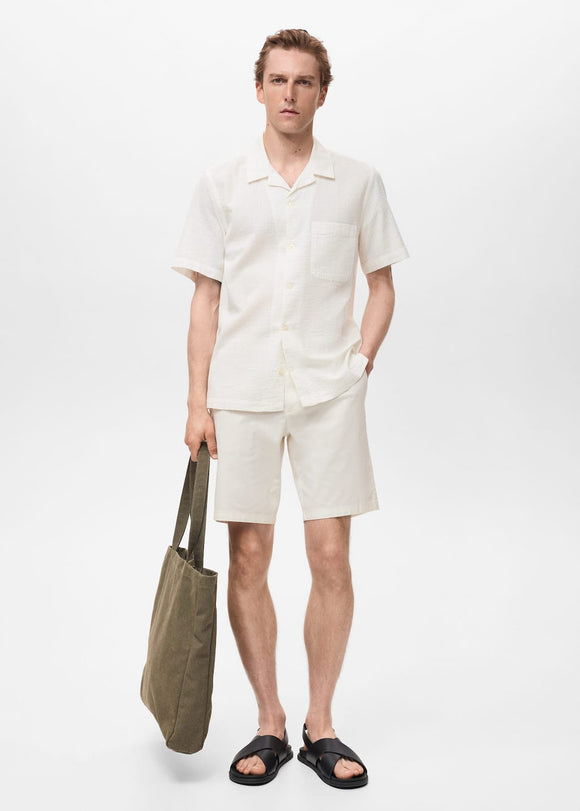 MANGO MUZZA 17041228-02 MANGO MAN SHIRT SHORT SLEEVE