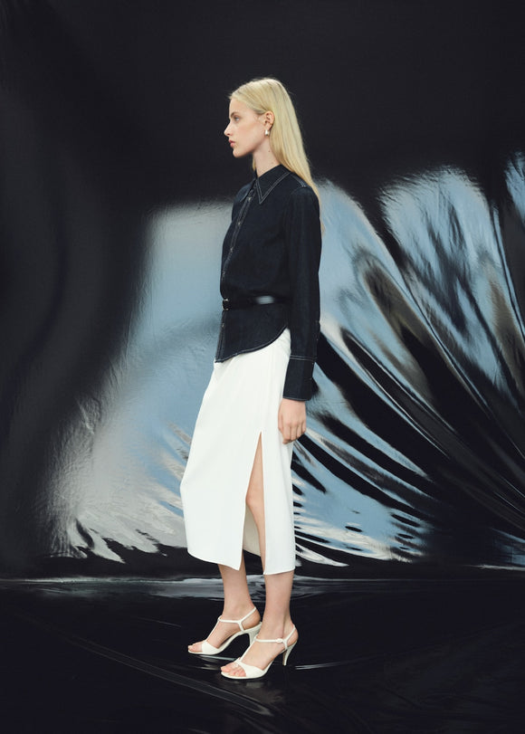 MANGO MIRABEL 17045815-TS MANGO WOMEN SHIRT LONG SLEEVE