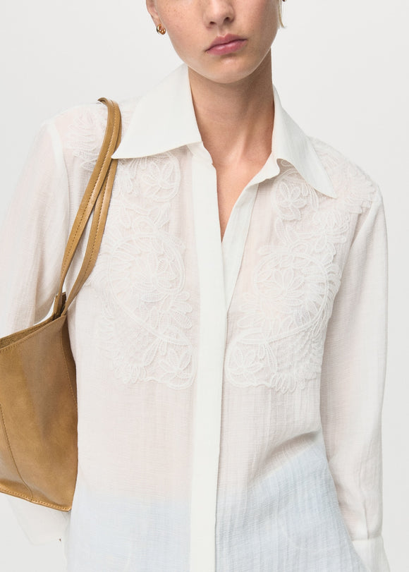 MANGO MELANIE 17045816-02 MANGO WOMEN SHIRT LONG SLEEVE