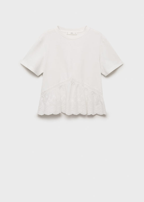 MANGO MOLLY 17051212-02 MANGO WOMEN T-SHIRT SHORT SLEEVE