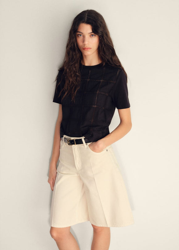 MANGO MIFFY 17051213-99 MANGO WOMEN T-SHIRT SHORT SLEEVE