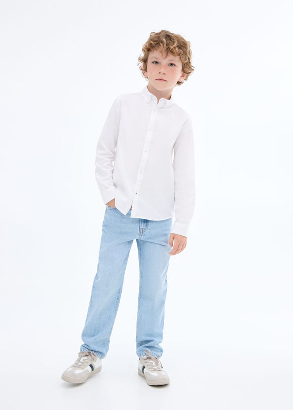 MANGO OXFORD 17051517-01 MANGO KIDS BOY SHIRT LONG SLEEVE