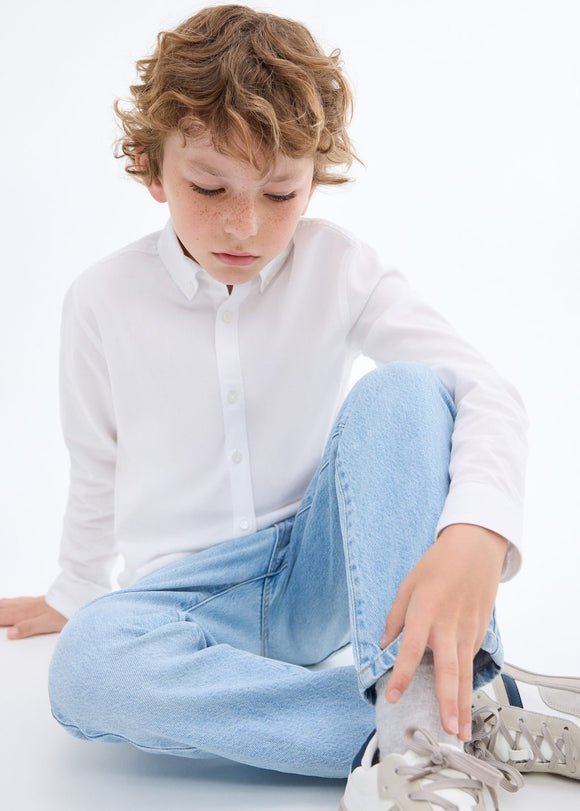 MANGO OXFORD 17051517-01 MANGO KIDS BOY SHIRT LONG SLEEVE