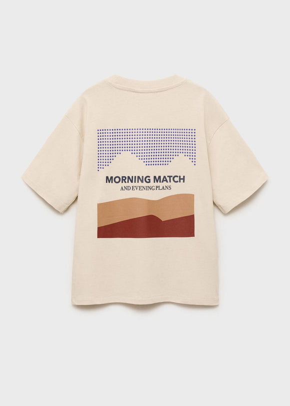 MANGO MORNING 17053289-07 MANGO KIDS BOY T-SHIRT SHORT SLEEVE