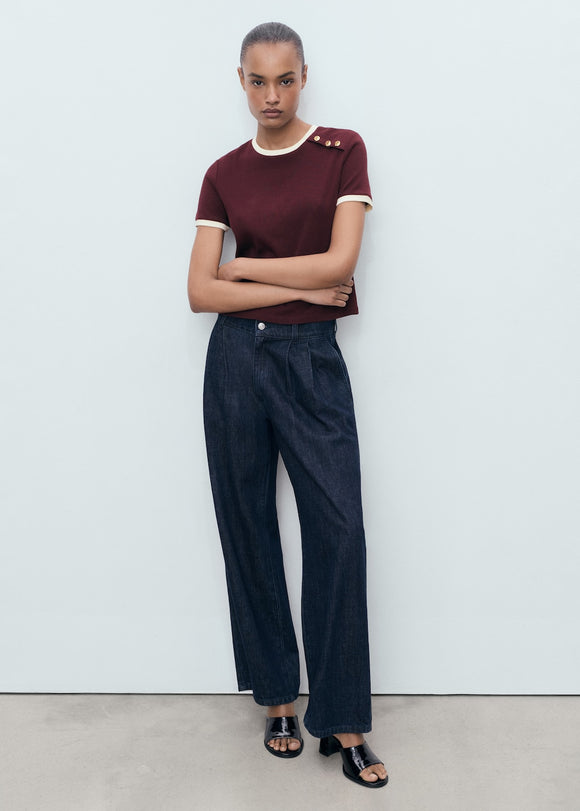 MANGO PIRTI 17054084-78 MANGO WOMEN T-SHIRT SHORT SLEEVE