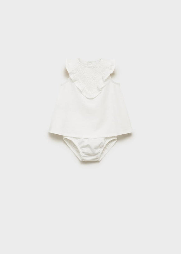 MANGO BEHOVIA 17061132-02 MANGO KIDS NEW BORN BABY DRESS