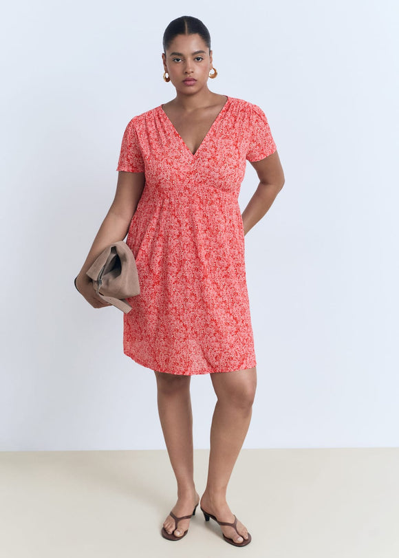 MANGO POMI 17061184-87 MANGO WOMEN DRESS KNEE LENGTH