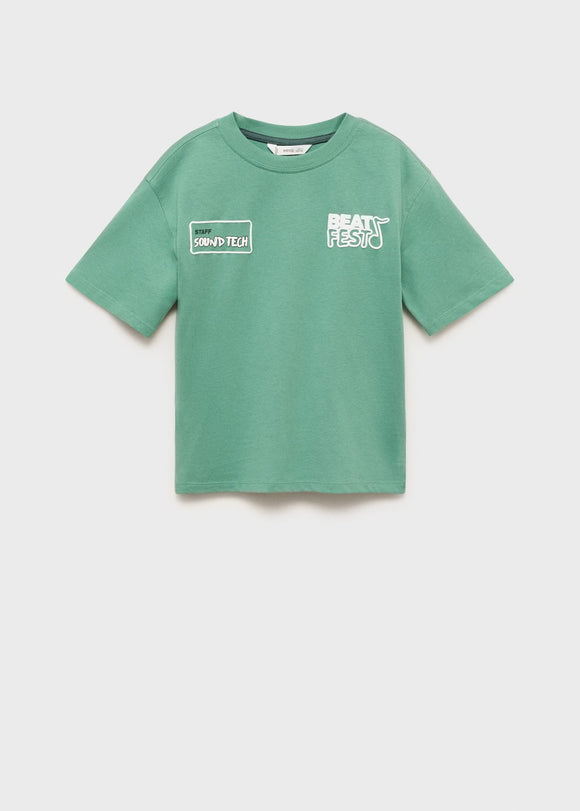 MANGO BEATS 17062538-43 MANGO KIDS BOY T-SHIRT SHORT SLEEVE