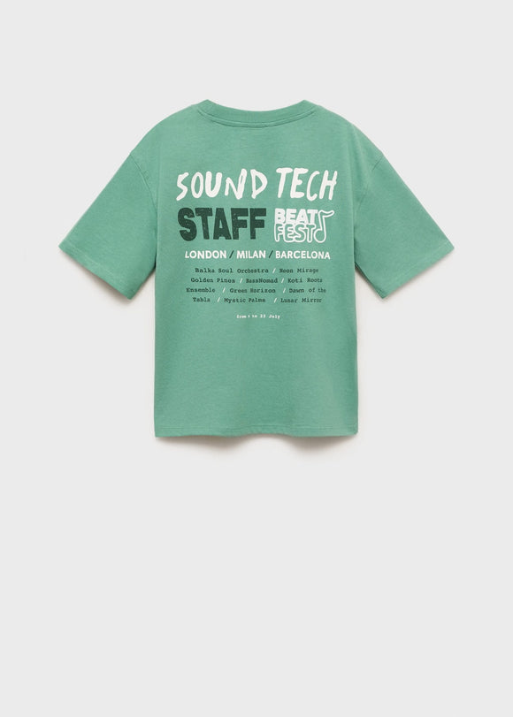 MANGO BEATS 17062538-43 MANGO KIDS BOY T-SHIRT SHORT SLEEVE