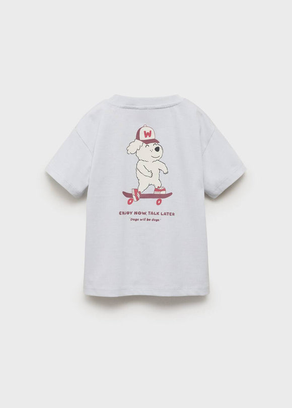 MANGO WOOF 17063292-50 MANGO KIDS BABY BOY T-SHIRT SHORT SLEEVE