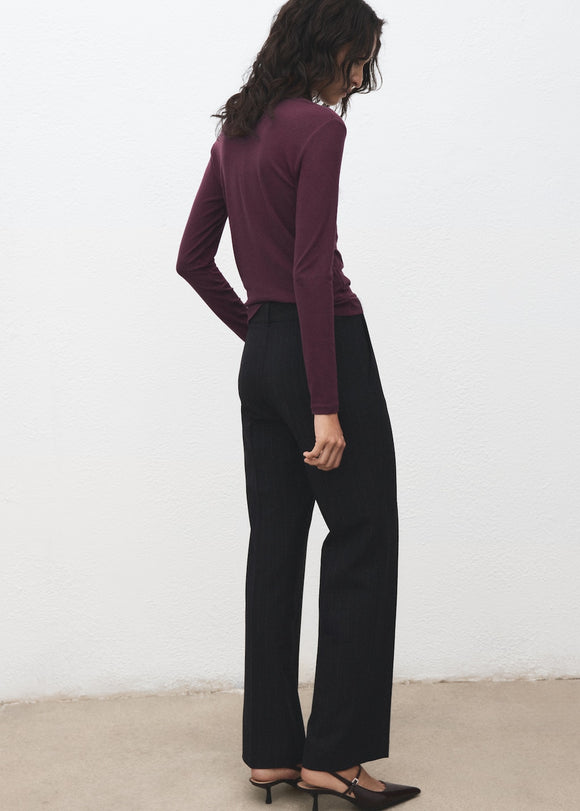 MANGO SECONDCA 17065813-78 MANGO WOMEN T-SHIRT LONG SLEEVE