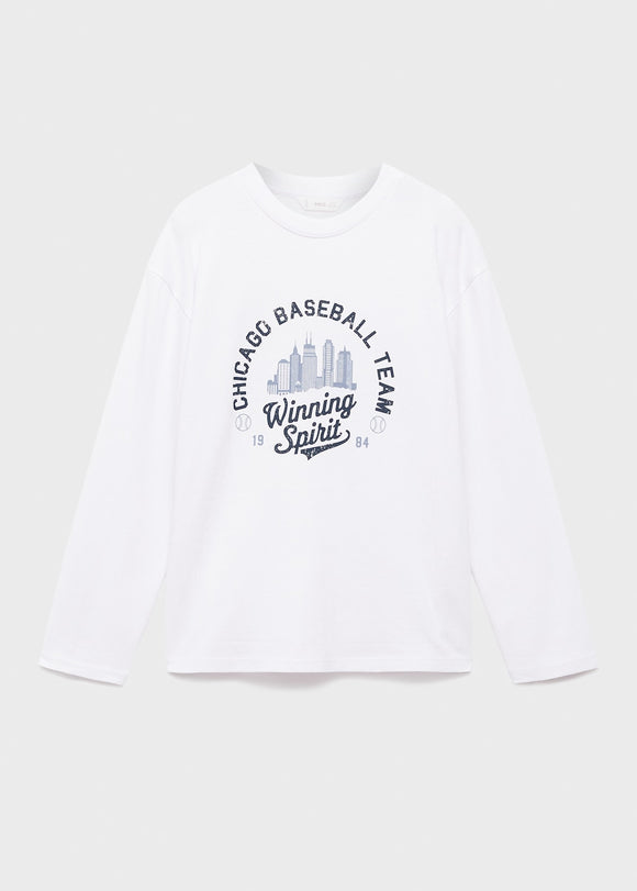 MANGO CITIES 17066728-01 MANGO KIDS BOY T-SHIRT LONG SLEEVE