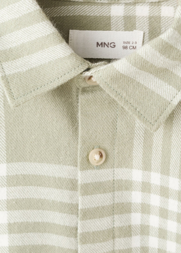 MANGO OLIVER 17067765-43 MANGO KIDS BABY BOY SHIRT LONG SLEEVE