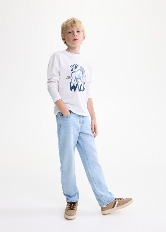 MANGO UTAH1 17074417-01 MANGO KIDS BOY T-SHIRT LONG SLEEVE