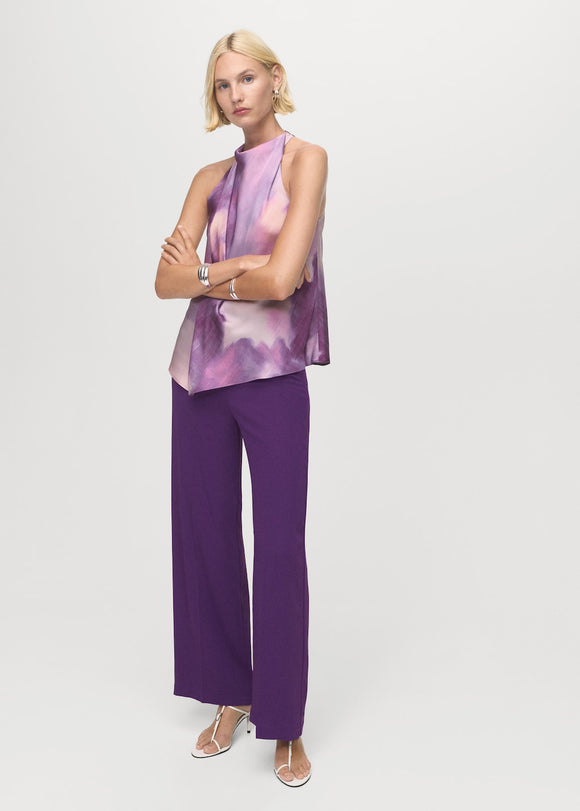 MANGO PURPLE-X 17075999-65 MANGO WOMEN TROUSER
