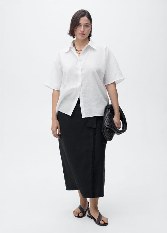 MANGO PAI 17081133-02 MANGO WOMEN SHIRT SHORT SLEEVE