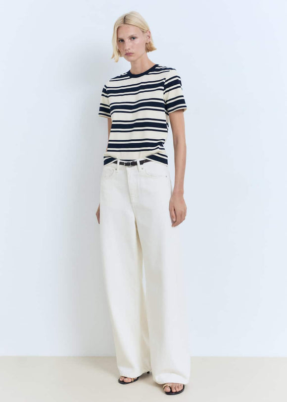 MANGO CONTRI-H 17081173-05 MANGO WOMEN T-SHIRT SHORT SLEEVE