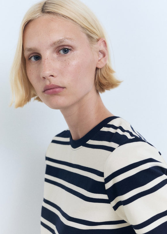 MANGO CONTRI-H 17081173-05 MANGO WOMEN T-SHIRT SHORT SLEEVE