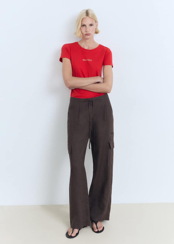 MANGO MANGOLOG-H 17081238-70 MANGO WOMEN T-SHIRT SHORT SLEEVE