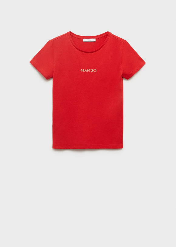 MANGO MANGOLOG-H 17081238-70 MANGO WOMEN T-SHIRT SHORT SLEEVE