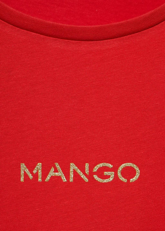 MANGO MANGOLOG-H 17081238-70 MANGO WOMEN T-SHIRT SHORT SLEEVE