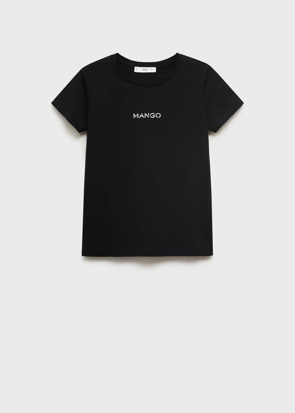MANGO MANGOLOG-H 17081238-99 MANGO WOMEN T-SHIRT SHORT SLEEVE